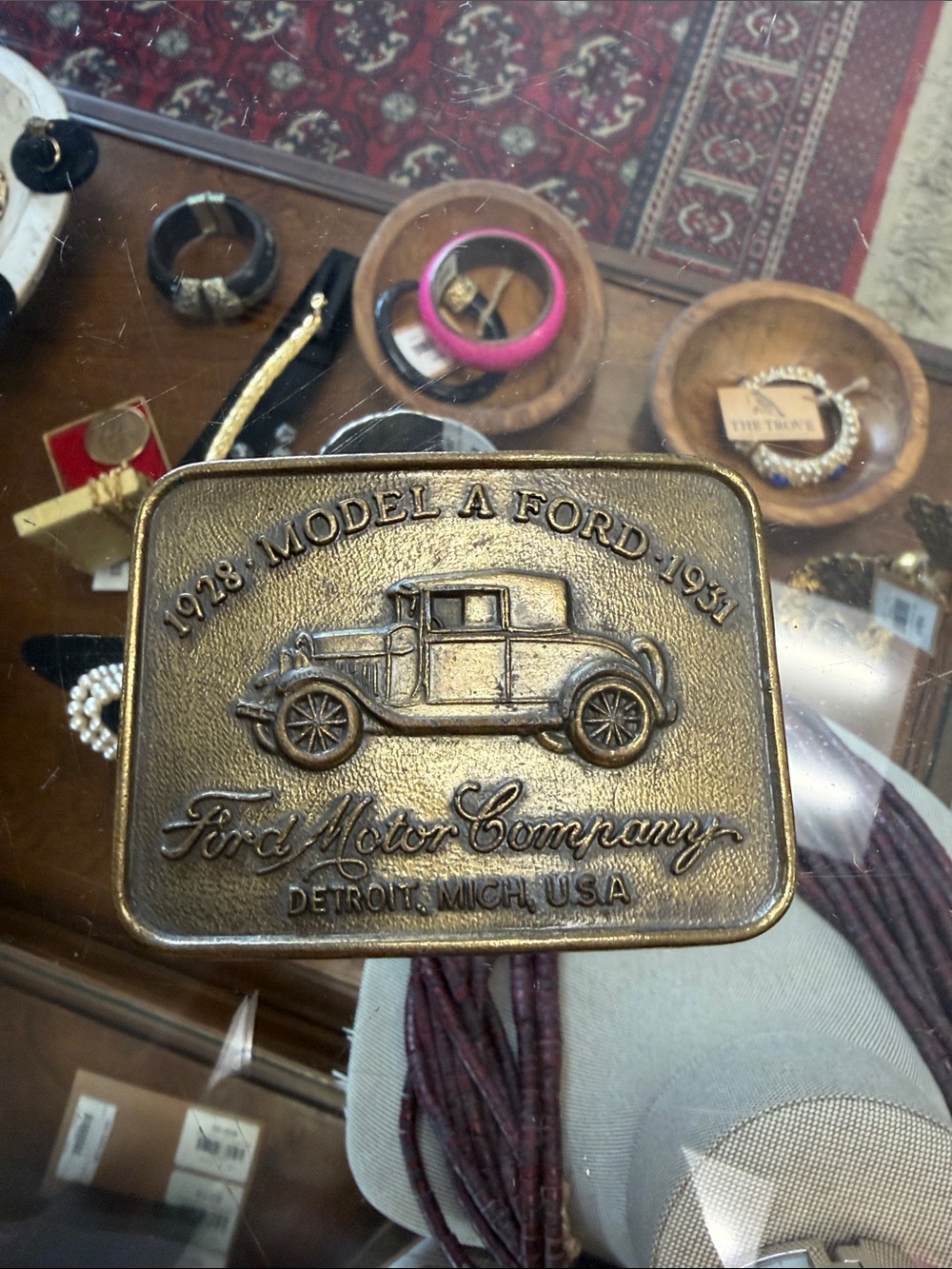 Ford Brass-Tone Model A Belt Buckle
